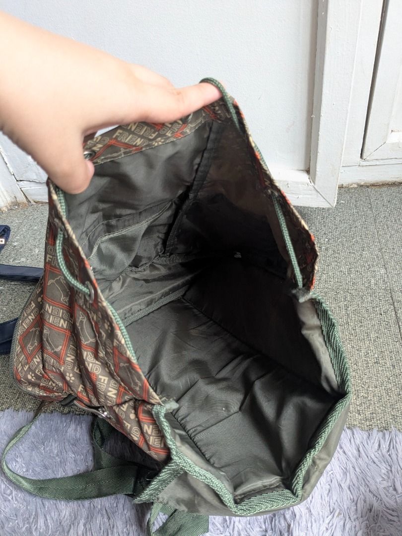 Diana & Francis Army Green Brown Backpack (Category: Backpacks) located in Quezon City. Submitted by nnncorner (Listing ID 1445676157, Image 2). Description: Diana & Francis JPN Army Green Brown Backpack 9/10 condition No any issues No flaws Length - 17 inches Base Width 12 inches Middle Width 14 inches No tarnishing on silver hardware 600 .