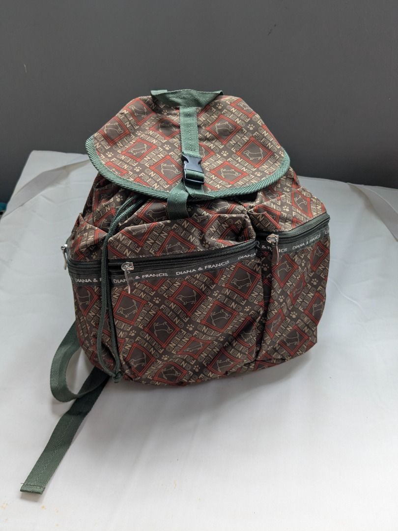 Diana & Francis Army Green Brown Backpack (Category: Backpacks) located in Quezon City. Submitted by nnncorner (Listing ID 1445676157, Image 1). Description: Diana & Francis JPN Army Green Brown Backpack 9/10 condition No any issues No flaws Length - 17 inches Base Width 12 inches Middle Width 14 inches No tarnishing on silver hardware 600 .