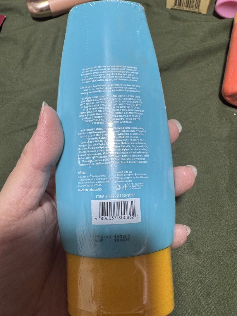Fresh Jeju Aloe Ice Sunscreen (Category: Face Care) located in Quezon City. Submitted by kthvdmd (Listing ID 1445630201, Image 2). Description: Brand New Check photo for Expiration .