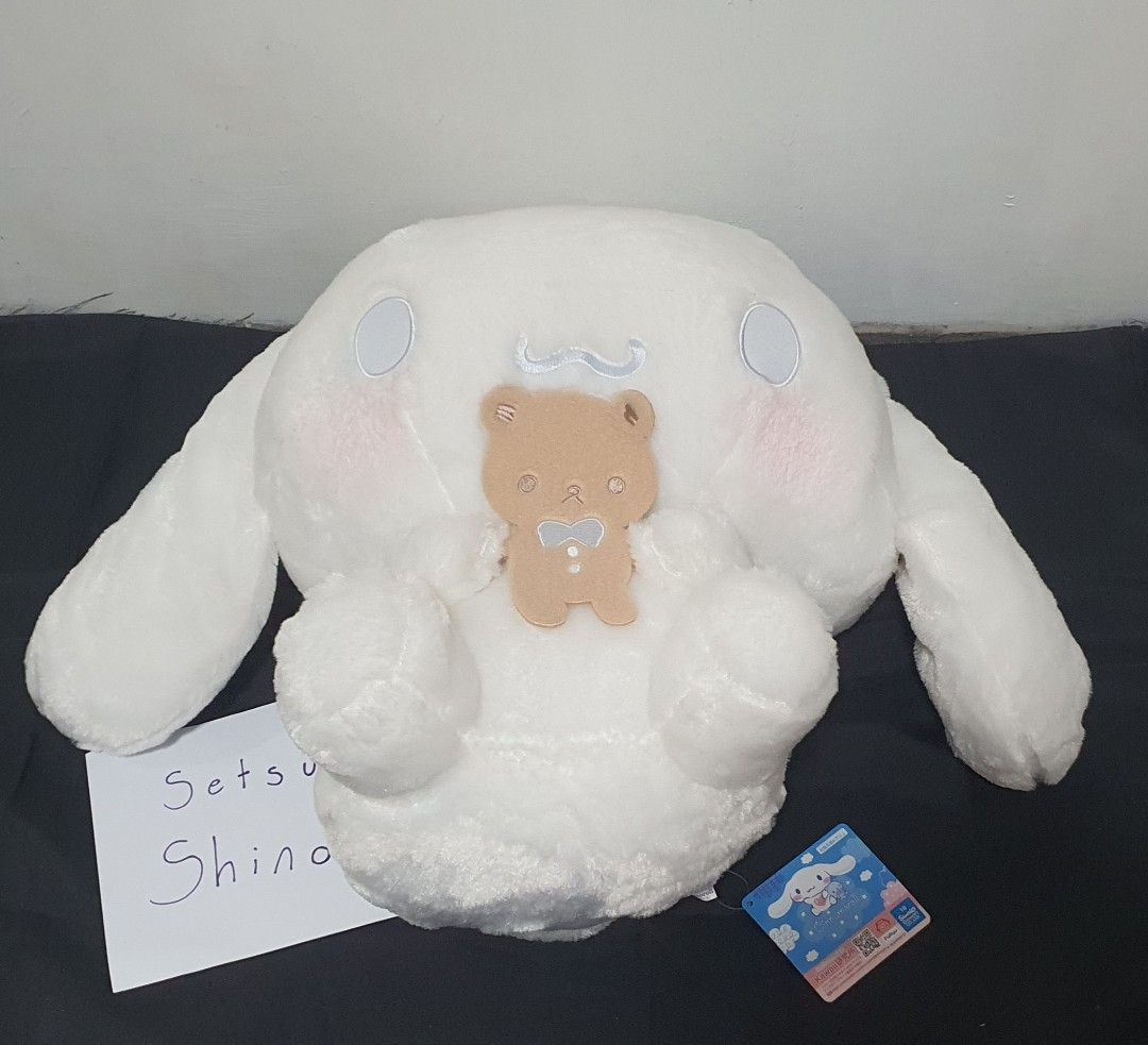 FuRyu Cinnamon Roll Super Big Plush holding bear (Category: Plushies & Soft Toys) located in Quezon City. Submitted by 5etsuna (Listing ID 1445713323, Image 1). Description: 40cm, FuRyu brand, got from Japan this year.