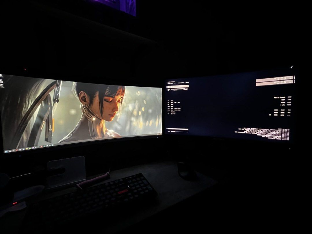Gaming Monitor (Category: Computer Parts) located in Manila. Submitted by itsme_chu (Listing ID 1445650157, Image 1). Description: MSI 34” MP341CQW 1440p ULTRAWIDE Gaming Monitor • 3440x1440 UWQHD resolution • VA panel • 100hz • 1500r curvature • 2 HDMI ports, 1 DP port • 1ms MPRT • HDR compatible • With inbuilt speakers • Best for singleplayer games & productivity • No dead pixels • Bought June 17, 2025 from DataBlitz • With Stand only ASUS VG32