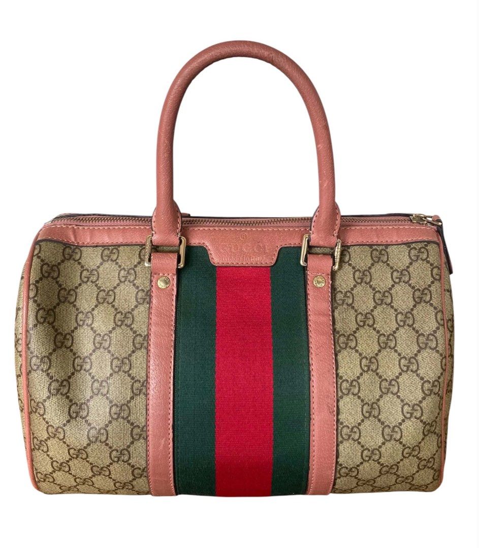 Gucci GG Boston Bag (Category: Luxury Bags & Wallets) located in Cagayan de Oro. Submitted by timeless.ph (Listing ID 1445614709, Image 1). Description: Size: Medium Condition: Very good Color rate: 9.7/10 Issue: missing sling, minor rubs & minimal sign of usage.