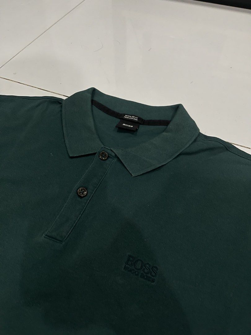 Hugo Boss Polo Shirt (Category: Formal Shirts) located in Manila. Submitted by karlthrift922 (Listing ID 1445778298, Image 3). Description: Medium up to large size Excellent condition No issue.