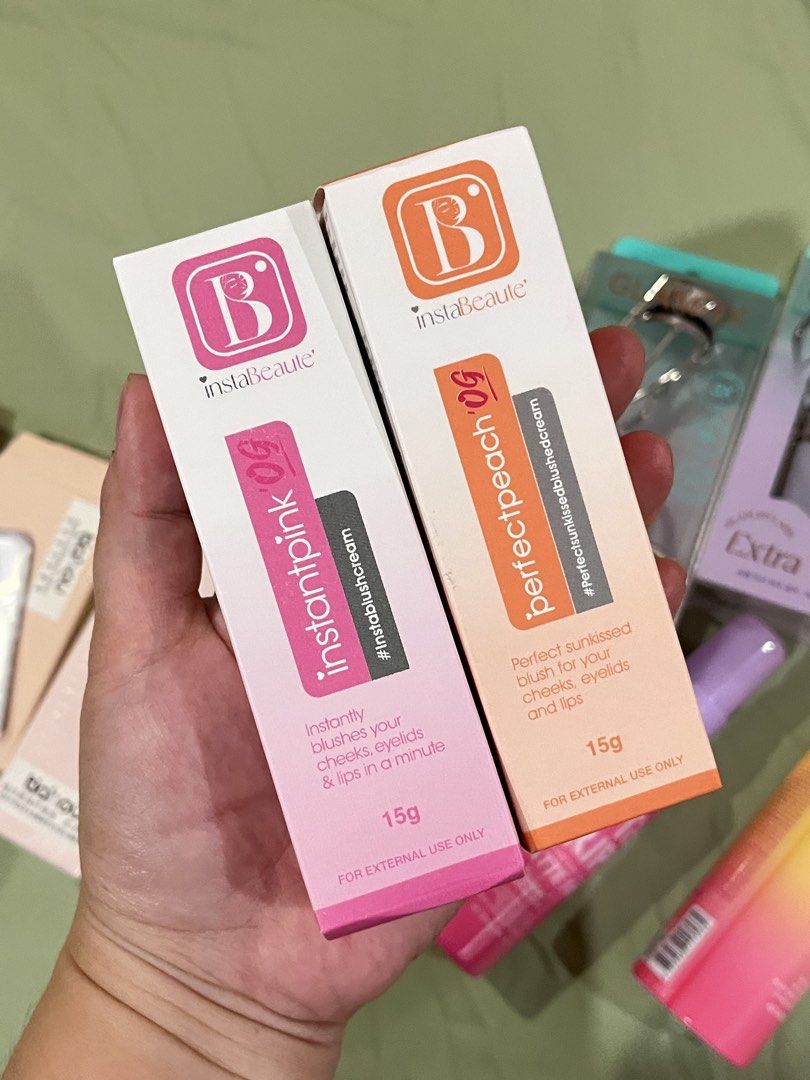 ALL BRAND. NEW InstaBeauté Blushes, Glamify Eyelash Curlers, Dazzle Me Setting Spray BUNDLE (Category: Makeup) located in Legazpi City. Submitted by kissandtellcloset (Listing ID 1445667584, Image 2). Description: ❗️❗️❗️₱850 ONLY❗️❗️❗️ - InstaBeauté Blushes: InstaPink & Perfect Peach - Glamify Eyelash Curlers: Maxi Curl & Extra Wide - Dazzle Me Setting Sprays: Get Grip Matte & Get Grip Prime & Set - Includes contact lens cases and lenses - Ideal 