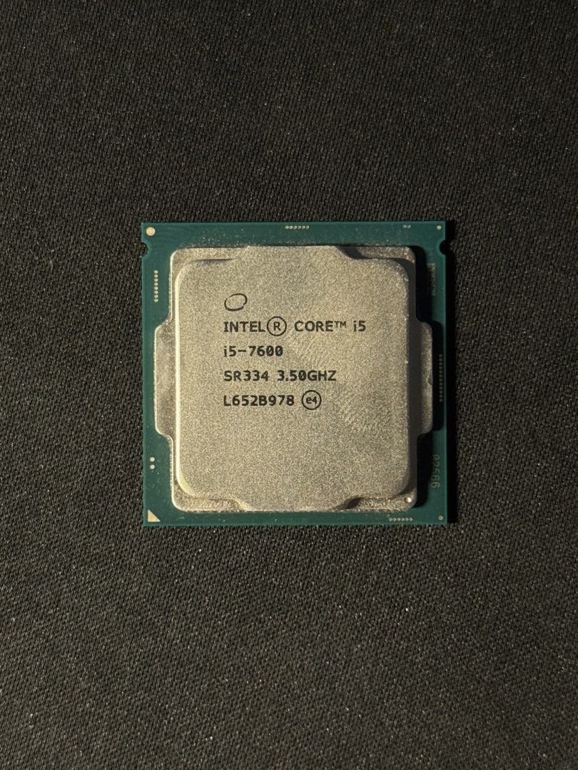 Intel Core i5-7600 3.5GHz Quad-Core Processor (Category: Computer Parts) located in Silang. Submitted by acevrng (Listing ID 1445717420, Image 1). Description: Microarchitecture: Kaby Lake-S Socket: LGA1151 Core Clock: 3.5 GHz Core Boost Clock: 4.1 GHz Core & Thread Count: 4 TDP: 65 W Max Supported Memory: 64 GB GCash / Cash / PayPal Pick up / Delivery via Lalamove (to be paid by recipient).