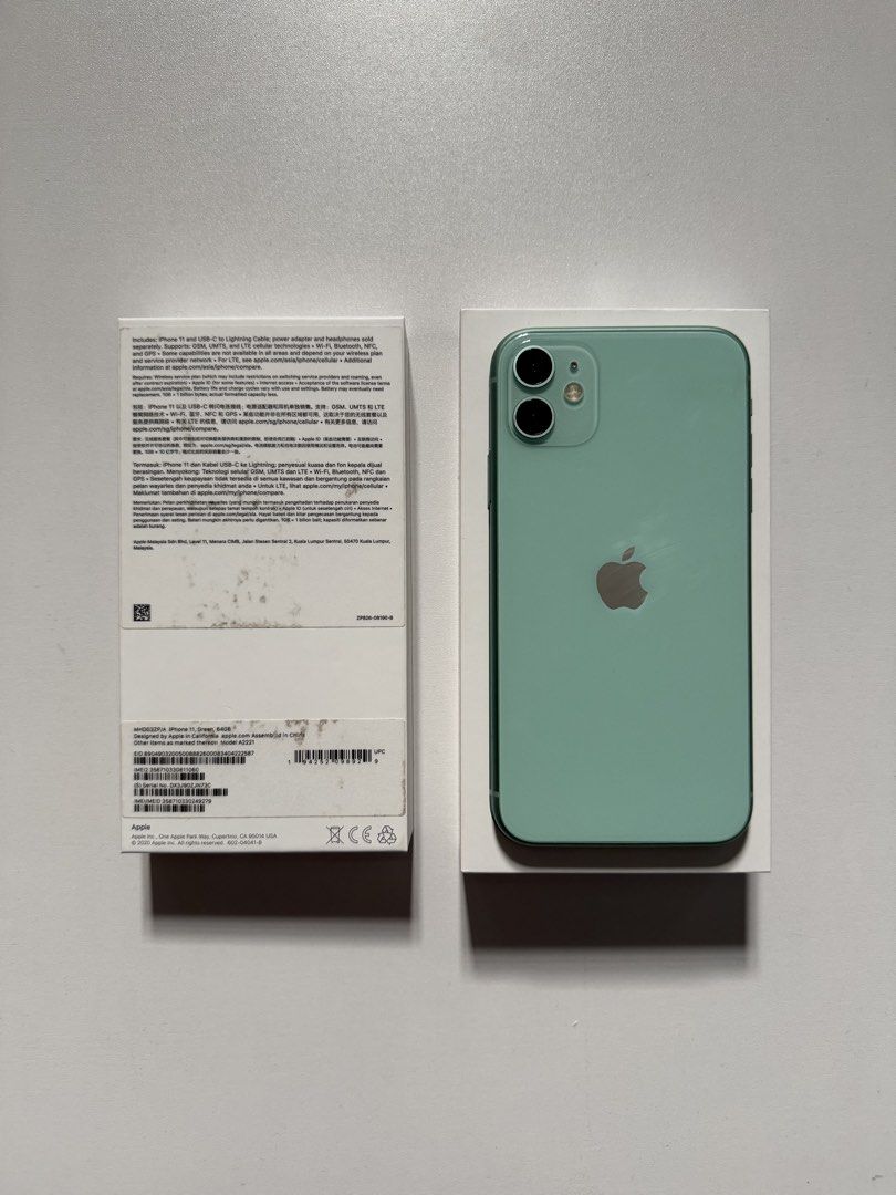 Iphone 11 (Category: iPhone 11 Series) located in San Pedro. Submitted by nyotacart (Listing ID 1445714885, Image 3). Description: - iPhone 11 - Color: Green - Storage: 64GB - Condition: Used but with care .