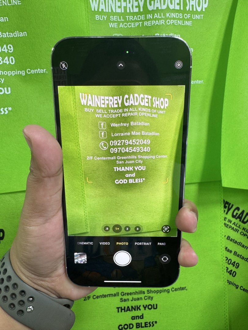 iPhone 14Promax 1tb (Esim Only) (Category: iPhone 14 Series) located in San Juan City. Submitted by wainefreygadgetshop (Listing ID 1445693676, Image 3). Description: iPhone 14Promax 1tb (Esim Only) (E-SIM ONLY) MAY TRUE TONE MAY FACE I.D 87% BATTERY HEALTH NO REPAIR HISTORY NO HIDDEN ISSUE TEST TO SAWA BAGO BAYARAN NOTE: HINDI PEDE PHYSICAL SIM ,E-SIM LANG PWEDE NO SIM RESTRICTIONS Buy at your own risk 😊 For fast transaction call/text 092794520