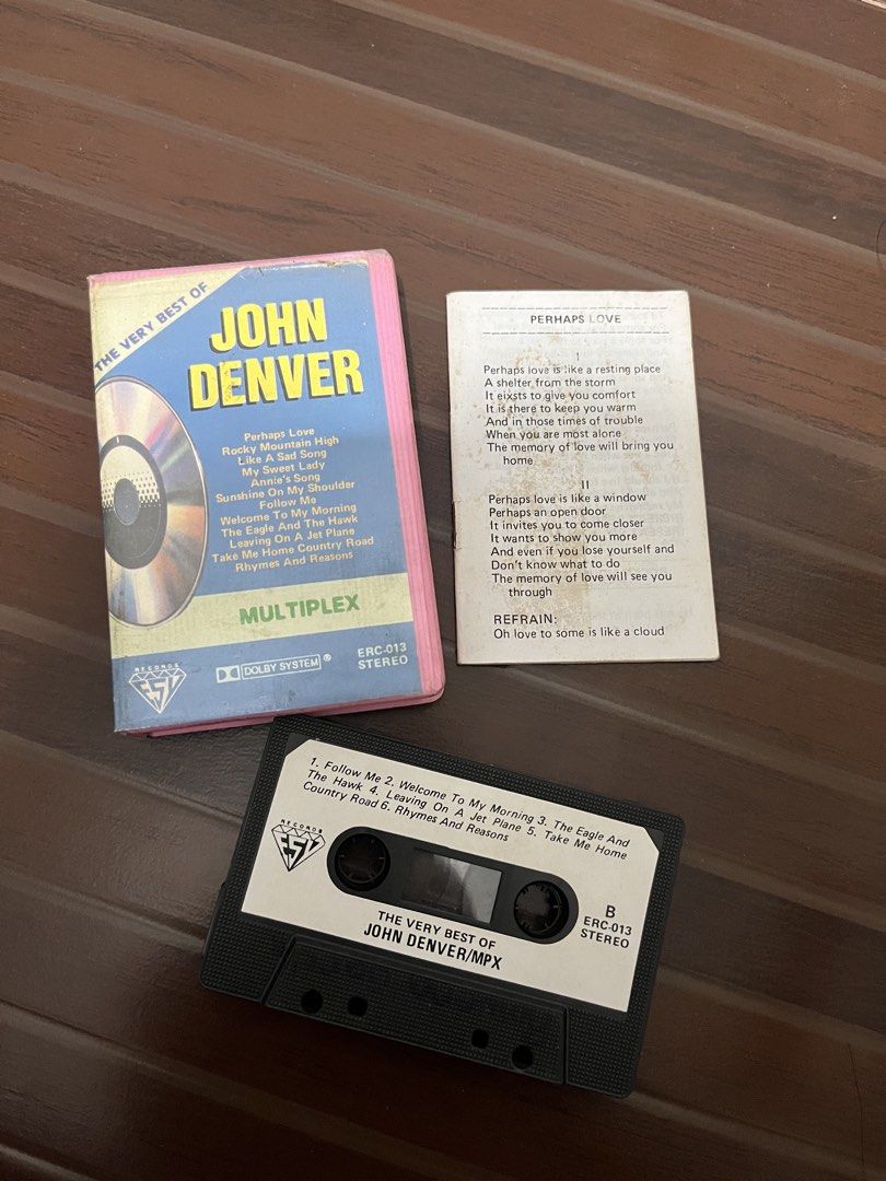 John Denver Casette Tape (Category: CDs & DVDs) located in Mandaluyong City. Submitted by bwsventures (Listing ID 1443863231, Image 1). Description: • John Denver Casette Tape • With the original lyrics booklet • Shipping fee to be paid by buyer. .