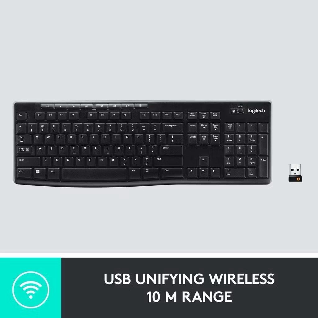 K270 Logitech Fullsize Wireless Keyboard490939907981322243