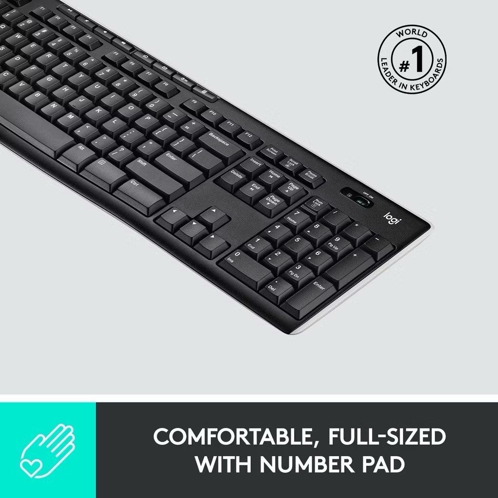 K270 Logitech Fullsize Wireless Keyboard490939907981322241