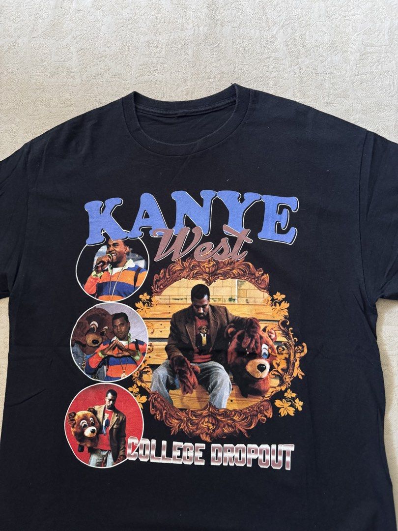 Kanye West The College Dropout Tee (Category: Tshirts & Polo Shirts ) located in Angeles City. Submitted by luigisells (Listing ID 1445622955, Image 3). Description: Size L L28” W21.5” Excellent Condition Issue/s: none yzy yeezy MOP: Gcash or Bank Transfer Courier: J&t Express.