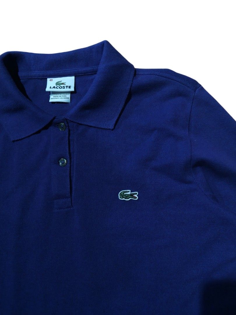 Lacoste Long Sleeve Polo Shirt (Category: Tshirts & Polo Shirts ) located in Baliuag. Submitted by endiyos7 (Listing ID 1445716168, Image 2). Description: Lacoste Long sleeve (actual color VIOLET) Size : M Dimensions :17.5 width 22 length issue: none Excellent Used Condition 📍Manage your expectations, Items are not brand new! 📍Colors may Vary due to Lightning 📍All prices are still negotiable DM FOR PURCHASE 📩.