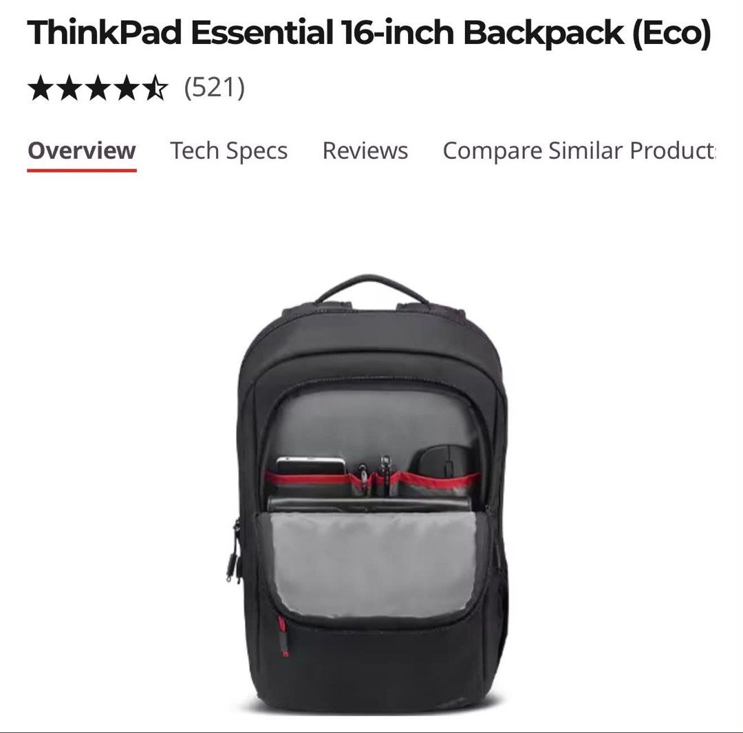 Lenovo Slim Black Laptop Multi Pocket Backpack (Category: Laptop Bags & Sleeves) located in Taguig. Submitted by annebydesign (Listing ID 1445661957, Image 2). Description: Hi all. Posting this here just in case someone is looking for one. Selling this Lenovo Slim Black Laptop Multi Pocket Backpack for ₱1500. Retail for ₱3k •Brand new. From the US RFS: Husband replace his laptop backpack- he bought 3 pcs diff size. This one too small daw- the oth