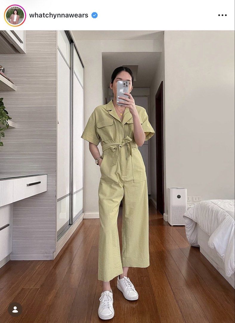 Love Bonito Green Jumpsuit (Category: Jumpsuits) located in Manila. Submitted by sistersdeclutter (Listing ID 1445642314, Image 1). Description: - Used twice - Size Medium - Bought for 3k (original price) - Photo not mine .