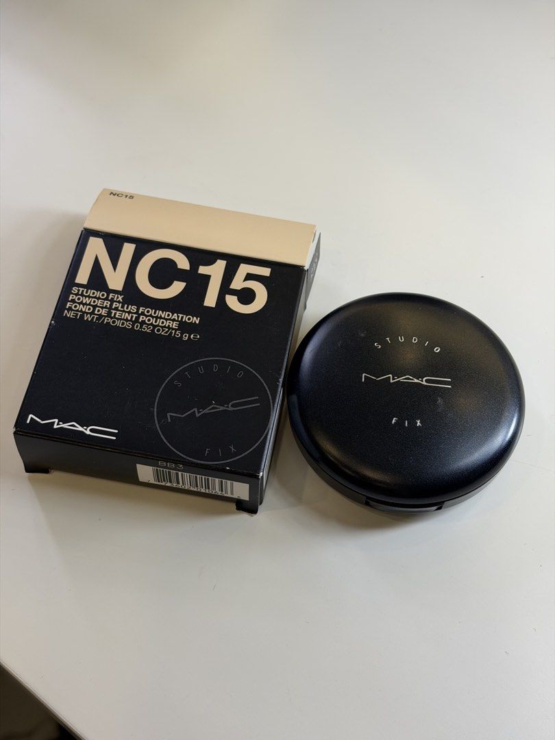 MAC Studio Fix Powder Plus Foundation NC15 (Category: Makeup) located in Quezon City. Submitted by jinlagdameo (Listing ID 1445742715, Image 1). Description: MAC Studio Fix Powder Plus Foundation Shade: NC15 Old formula. Barely use it anymore. Date of Purchase: Oct 20, 2025 📍Grab/Lalamove Or you can personally pick the item at UP Village.