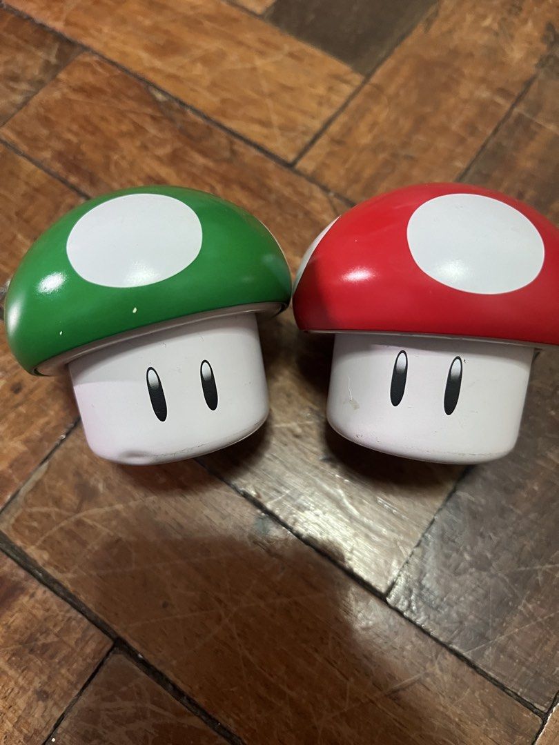 Mario Mushroom Metal Trinket Storage (Category: Character Goods) located in Paranaque City. Submitted by thatthatme (Listing ID 1445661978, Image 2). Description: Got this originally in the USA *NOTE: RED MUSHROOM HAS MINOR DAMAGE* Open for price negotiations Last few pictures are for demonstration purposes and is not included.