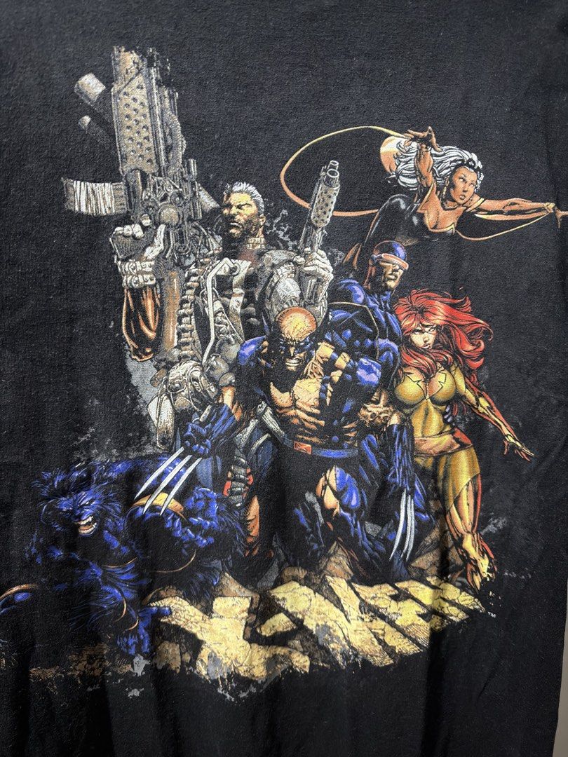 Marvel Mad Engine - Xmen cast! (Category: Tshirts & Polo Shirts ) located in Manila. Submitted by goodhumanbeing (Listing ID 1445785629, Image 2). Description: Offer your best price! Rare Vintage Marvel Tee X-men cast Features rare characters seen on a shirt, cable and the dark phoenix! Size XL 23x32” Very good condition Minimal hairlines and lints for safety .