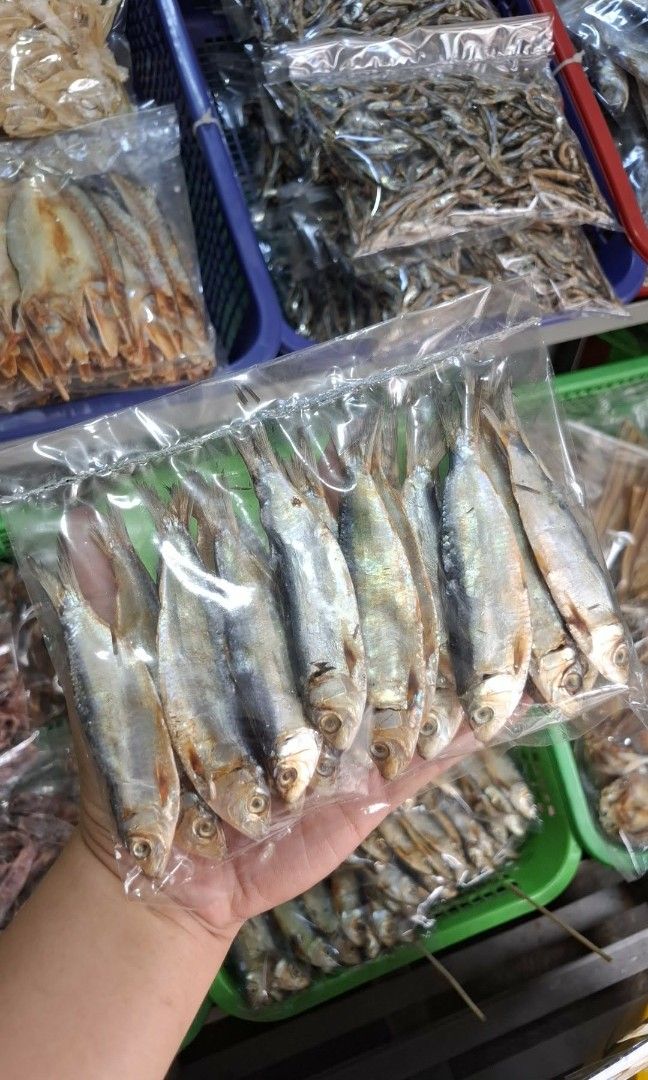 Masbate Dried Fish (Per pack/grams) (Category: Other Food & Drinks) located in Manila. Submitted by bernasdriedfish (Listing ID 1445615656, Image 1). Description: PER PACK/GRAMS Tuyo Salinas 45.00 130g Dilis Susay 50.00 110g Daing Bisugo 100.00 150g Dried Galunggong 50.00 150g Daing Flying Fish 50.00 120g Daing Dalagang Bukid 100.00 170g Boneless Dilis 100.00 75g Espada Flakes 100.00 75g Ballpen Pusit 100.00 80g Skinless Pusit 100.00 70g Boneless