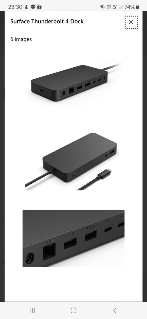 Microsoft Surface Thunderbolt 4 Dock491306030339860482
