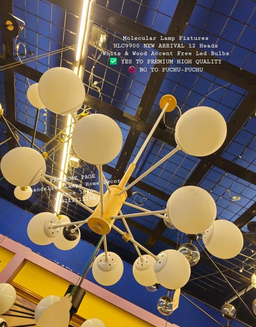 Molecules Chandelier Lamps Home Decor (Category: Lighting) located in Manila. Submitted by aranyailawan (Listing ID 1445727597, Image 1). Description: 🪬🧿 COLLECTING ORDERS🧿🪬 SAME DAY DELIVERY SHIPPING We're now open to serve you DESIGN ORDER NAME ADDRESS LANDMARK CELLPHONE NUMBERC.O.D Metro Manila only W/ delivery fee PAYMENT FIRST Province Area W/ Shipping fee FACEBOOK PAGE Chandelier Lamps Home Decor Since 1980 ☎️ 02 8633 2287 📱0920 532 20