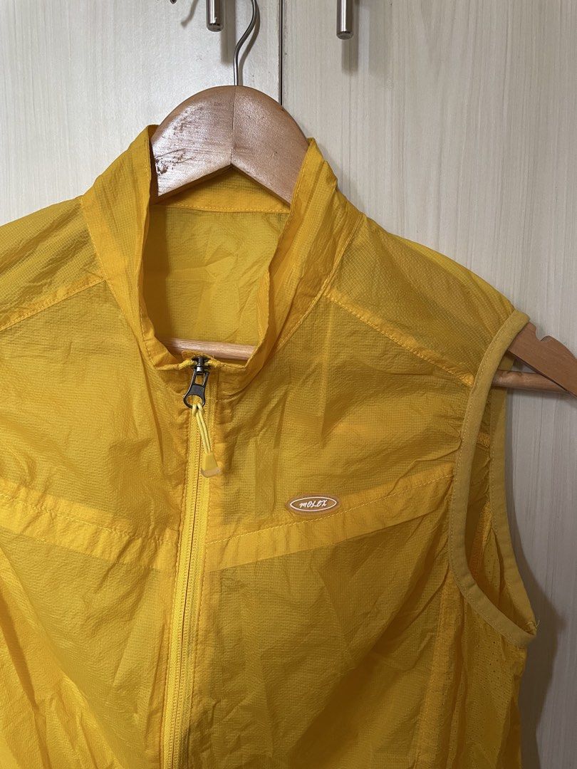 Molex Yellow Lightweight Sleeveless Vest (Category: Sleeveless) located in Cebu City. Submitted by annyeongthriftcebu (Listing ID 1445680590, Image 2). Description: - Yellow Molxi vest - Lightweight and sleeveless - Full zip front - Two side zip pockets - Ideal for layering or active wear - Easy to pack and carry - Suitable for outdoor activities.