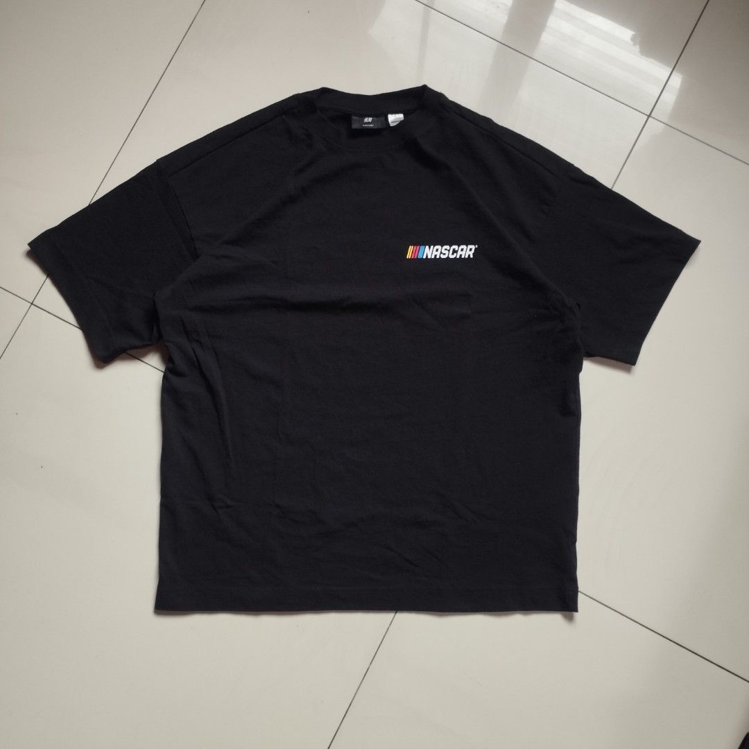 NASCAR x H&M (Category: Tshirts & Polo Shirts ) located in Batangas. Submitted by adrianbanawa259 (Listing ID 1445640497, Image 3). Description: Color may vary due to lighting. Decluttering. Bought from H&M SM AURA Length: 26 inches Width: 22 inches no issue..