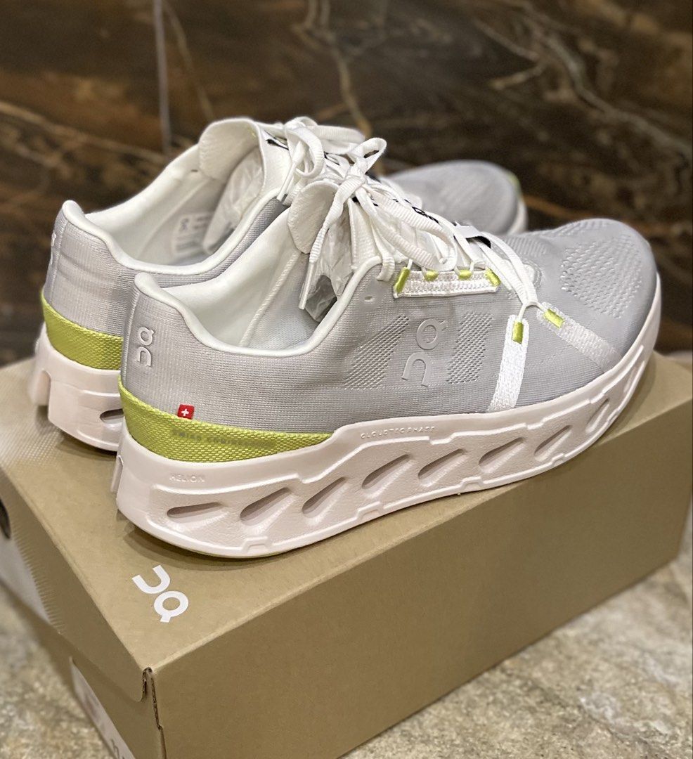 ON Cloud Eclipse Size 11.5 (Category: Sneakers) located in Quezon City. Submitted by jd.ph (Listing ID 1445624109, Image 2). Description: Slightly used but very good condition Colorway White / Sand Rare size 11.5 Complete with OG box and shoe insert Negotiable .