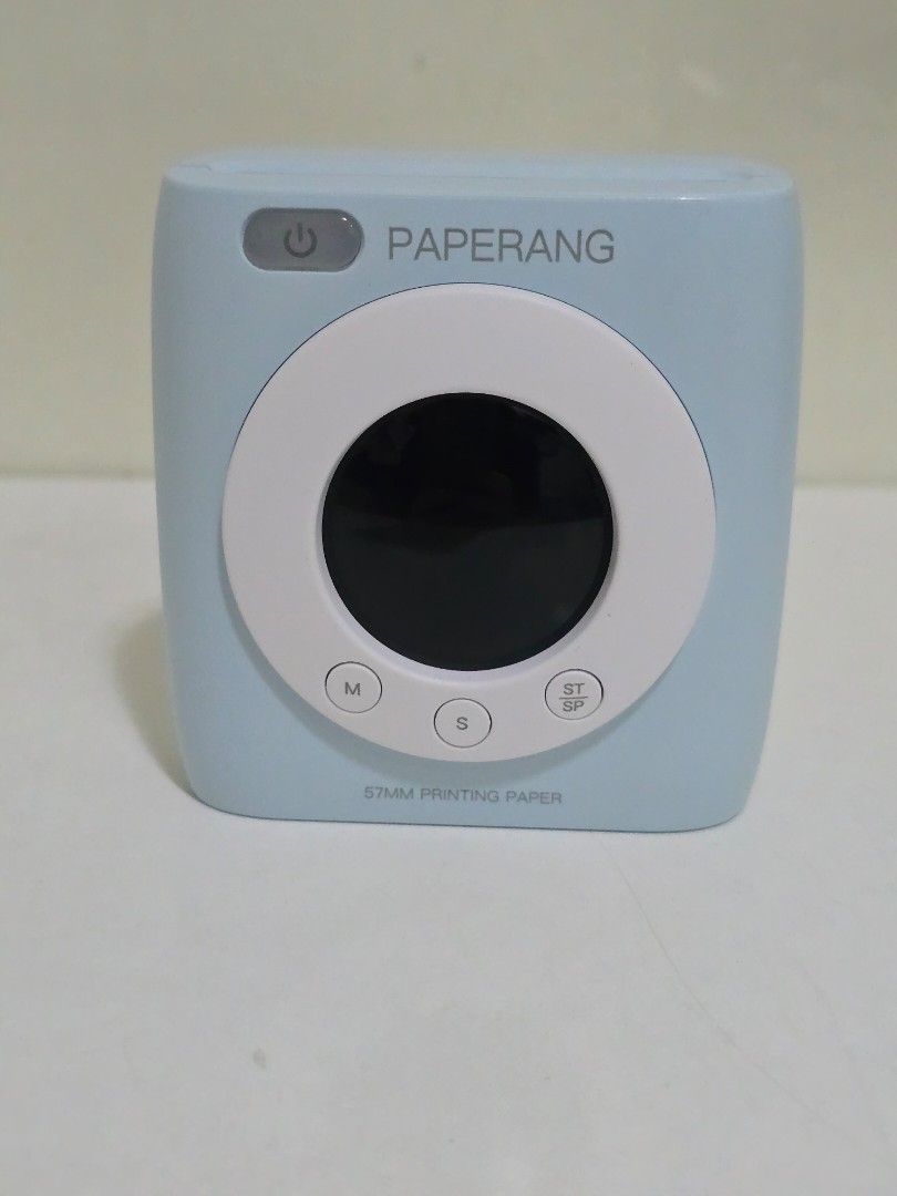 PAPERANG Pocket Printer 300DPI P2S (Category: Printers, Scanners & Copiers) located in Santa Rosa. Submitted by analynlacson (Listing ID 1445725990, Image 2). Description: - Paperang P2S Pocket Printer (300DPI) - Connects via Bluetooth to your phone - Perfect for printing photos, notes, and labels on the go - Comes with original box, quick start guide, charging cable - Includes 4 rolls of sticker printing paper.