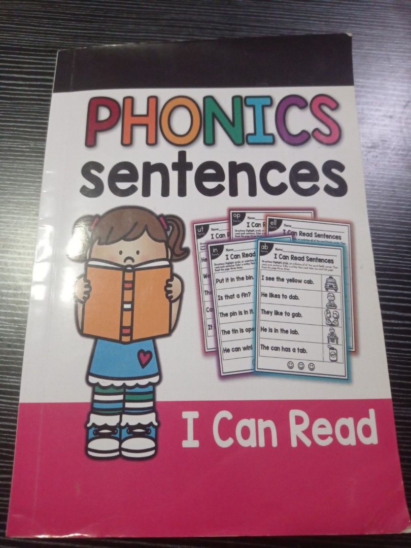 Phonics Sentences I Can Read Workbook for Kids (Category: Children's Books) located in Paranaque City. Submitted by annhua17524 (Listing ID 1445622184, Image 1). Description: - Fun phonics workbook to help kids learn to read. - Engaging sentences and pictures make learning enjoyable. - Perfect for early readers developing their skills. - Pages are clean and ready for practice. - A valuable resource for building reading confidence. - Very helpful,