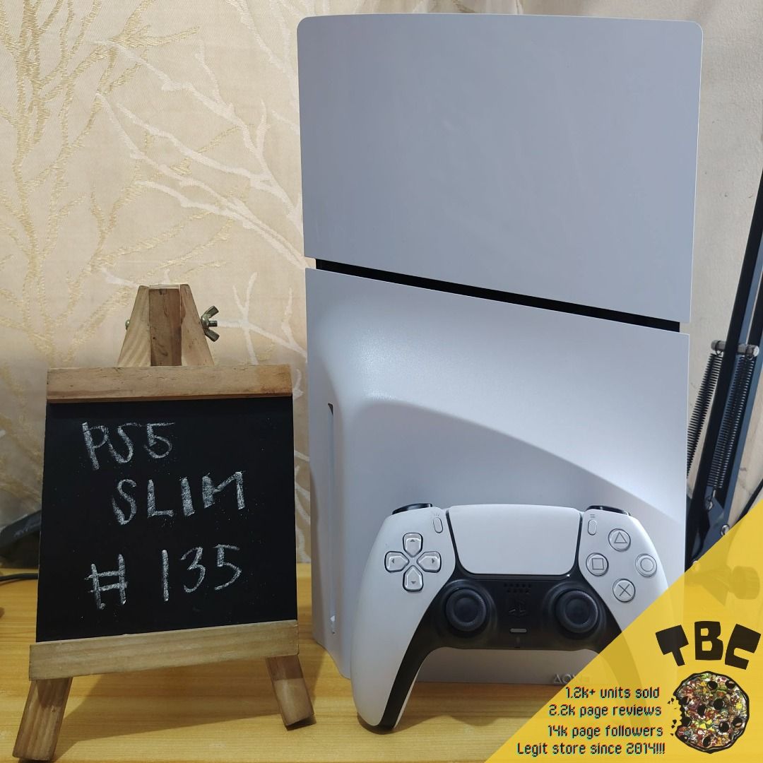 PS5 Slim 1TB Disc Edition Mura lng! (Category: PlayStation) located in Paranaque City. Submitted by thebiskwitcompany (Listing ID 1445740539, Image 1). Description: #135 Ps5 Slim Disc Edition 1TB P25995 -No Box, Unit, controller, HDMI Cable, Power Cable, usb cable , no plastic stand -no issue (wifi. Games,hdmi,ghost movement etc) -1 original dualsense controller -Latest Firmware Shipping through grab/lalamove/jnt/lbc (COD/COP) Pickup at our offic