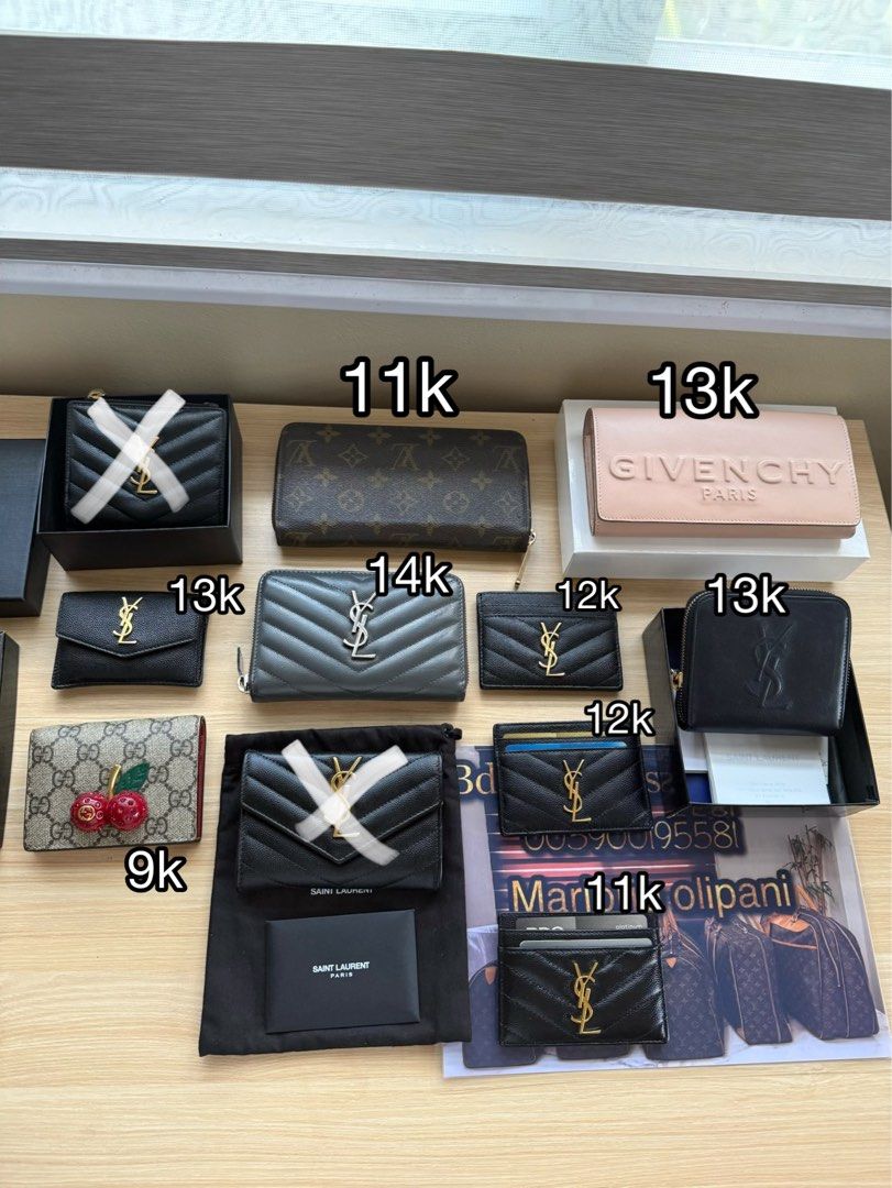 Saint Laurent YSL Wallet (Category: Luxury Bags & Wallets) located in Caloocan City. Submitted by marj_bags (Listing ID 1445646799, Image 1). Description: Available authentic wallets Dm me .