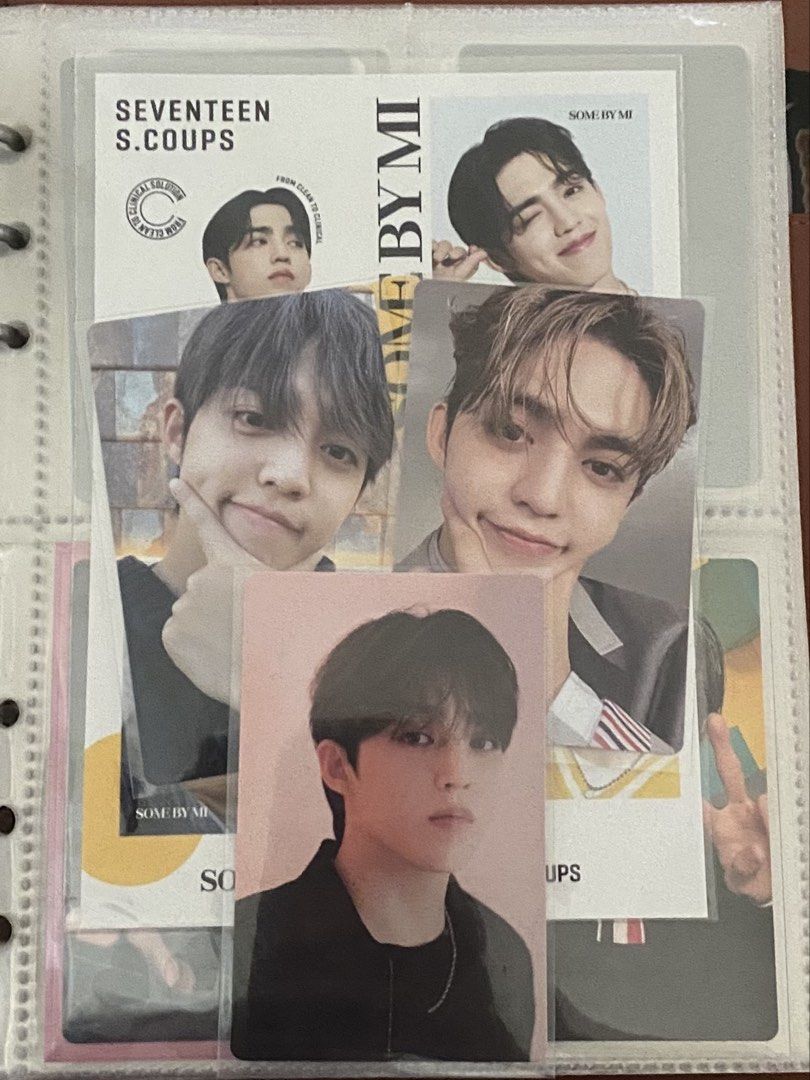 seventeen scoups photocard set (Category: K-Wave Merchandise) located in Cavite. Submitted by deanchora (Listing ID 1445655380, Image 3). Description: selling my pc collection. no tingi includes limited some by mi sticker page mop: gcash/bank transfer.