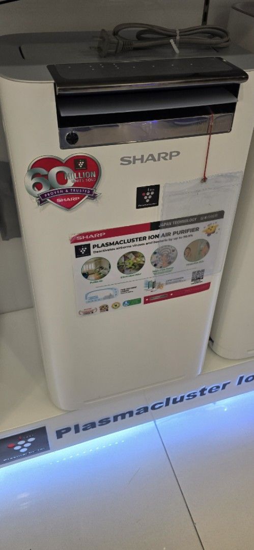Sharp air purifier (Category: Other Home Appliances) located in Makati City. Submitted by neltamayo (Listing ID 1445775032, Image 1). Description: Note: Cash ONLY! Or COD (charges may apply) 1year warranty Parts and Services ......................................................... Kc g50e w....... Cash 12990 For 38sqm w humidifier with 7 days replacement. for factory diffect WE offer Delivery around Metro Manila We have physical store cash n car