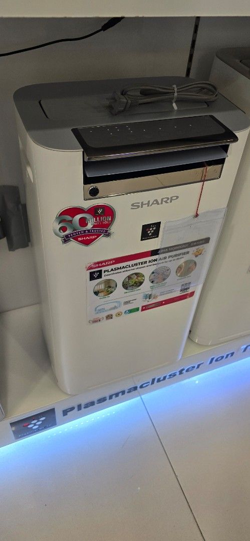Sharp air purifier (Category: Other Home Appliances) located in Makati City. Submitted by neltamayo (Listing ID 1445775032, Image 3). Description: Note: Cash ONLY! Or COD (charges may apply) 1year warranty Parts and Services ......................................................... Kc g50e w....... Cash 12990 For 38sqm w humidifier with 7 days replacement. for factory diffect WE offer Delivery around Metro Manila We have physical store cash n car