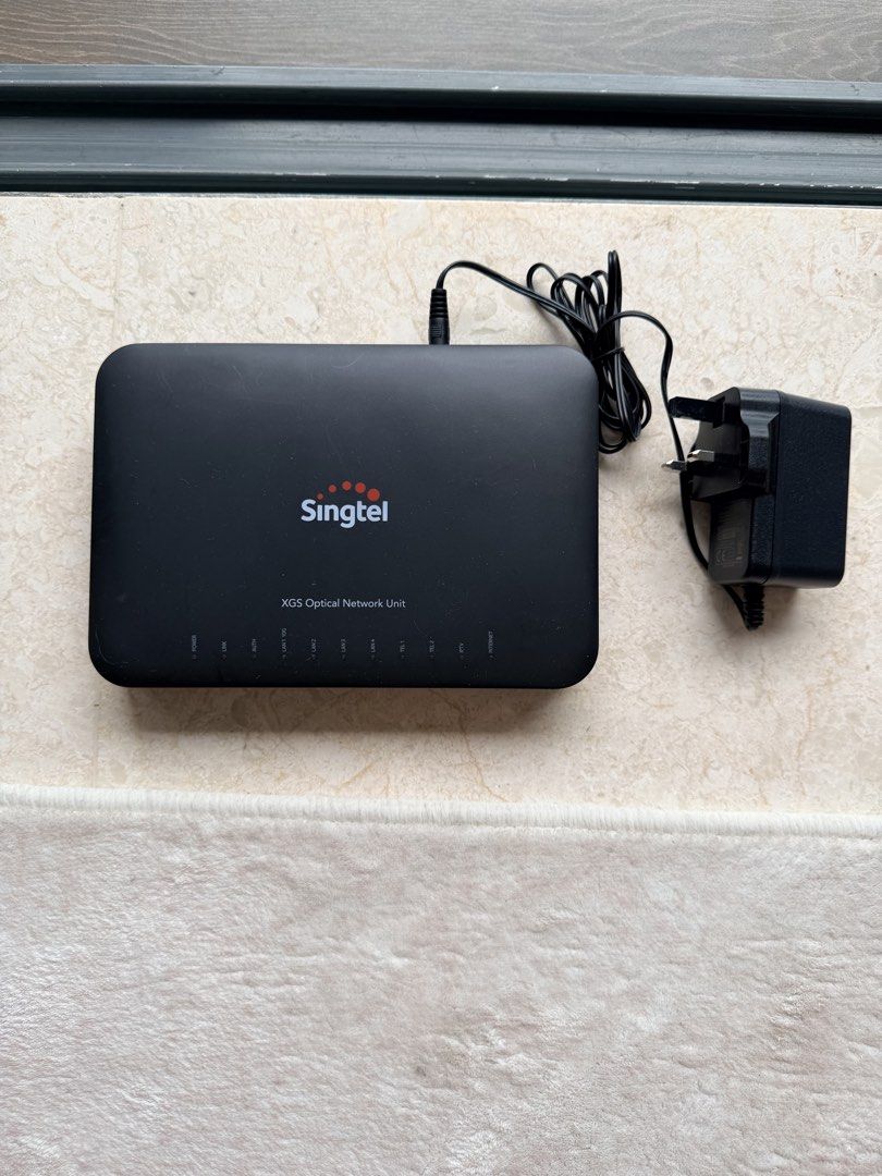 Singtel XGS Optical Network Unit with Power Adapter491070620215562240