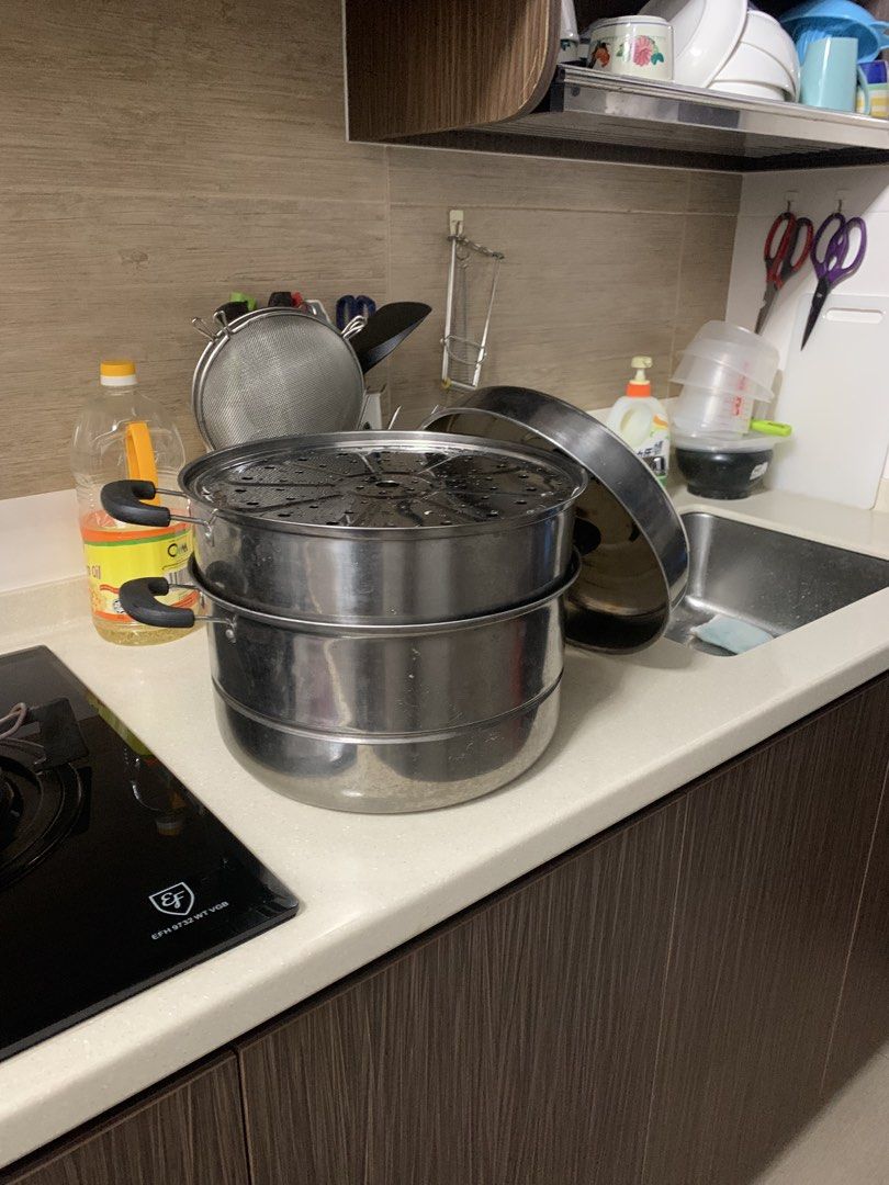 Stainless Steel Steamer Pot with 3 layers491251633709404162