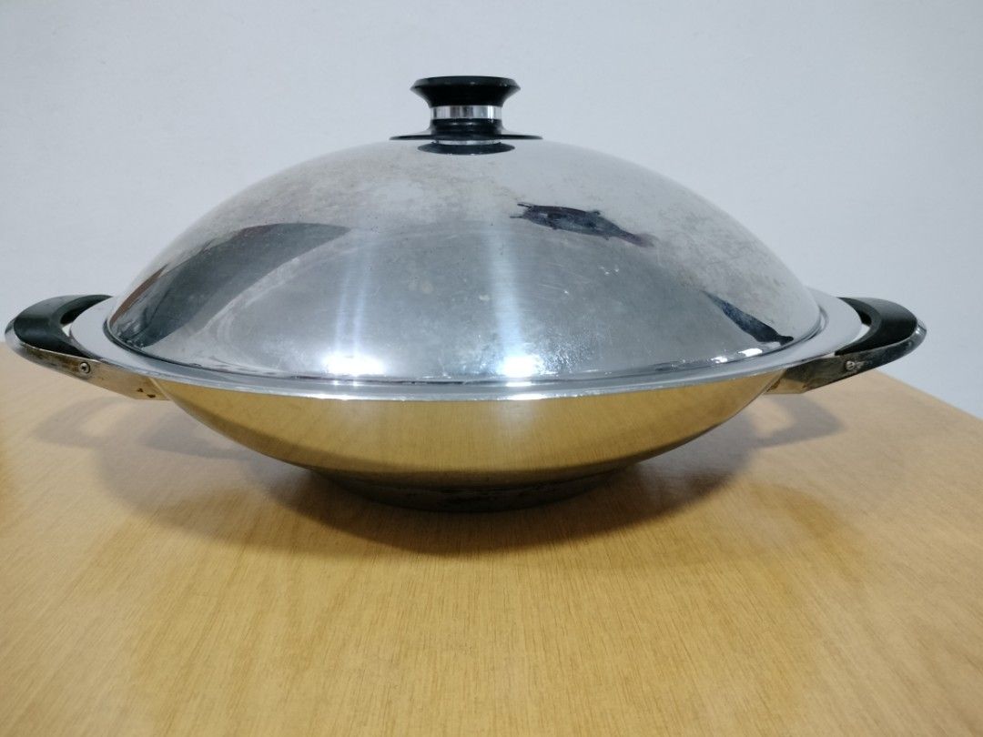 Stainless Steel Wok with Lid