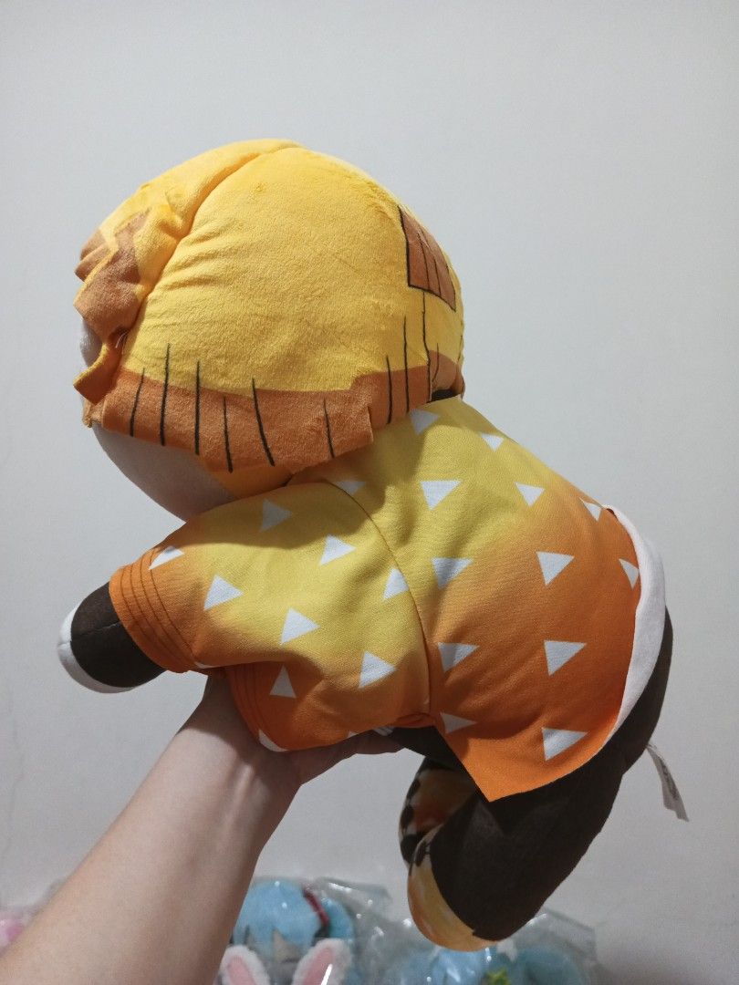 Taito Demon Slayer Zenitsu Plush (Category: Plushies & Soft Toys) located in Manila. Submitted by playmateklub (Listing ID 1445778079, Image 2). Description: - Brand: Taito - Big size - Shipping fee c/o buyer - No COD. Payment First..