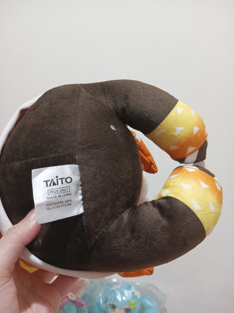 Taito Demon Slayer Zenitsu Plush (Category: Plushies & Soft Toys) located in Manila. Submitted by playmateklub (Listing ID 1445778079, Image 3). Description: - Brand: Taito - Big size - Shipping fee c/o buyer - No COD. Payment First..