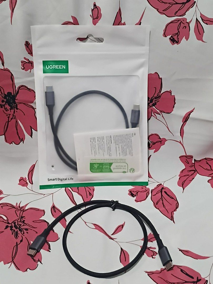 UGREEN TYPE-C to TYPE-C 0.5m Cable (Category: Cables & Adaptors) located in Manila. Submitted by mxrx_ (Listing ID 1445718772, Image 2). Description: .