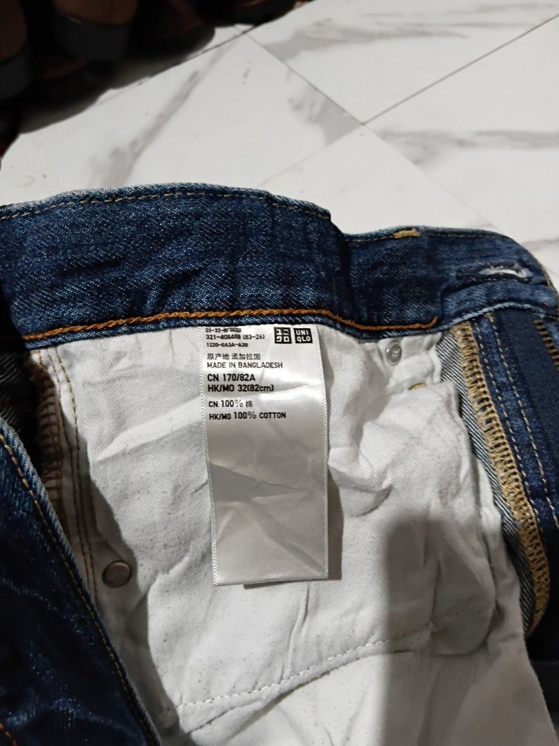 UNIQLO JEANS SIZE w32 l42 (Category: Jeans) located in General Mariano Alvarez. Submitted by adonid (Listing ID 1445646828, Image 3). Description: UNIQLO JEANS ORIGINAL UNIQLO JEANS NORMAL SIGN OF USAGE ONLY NO ISSUE SIZE W32 L42.