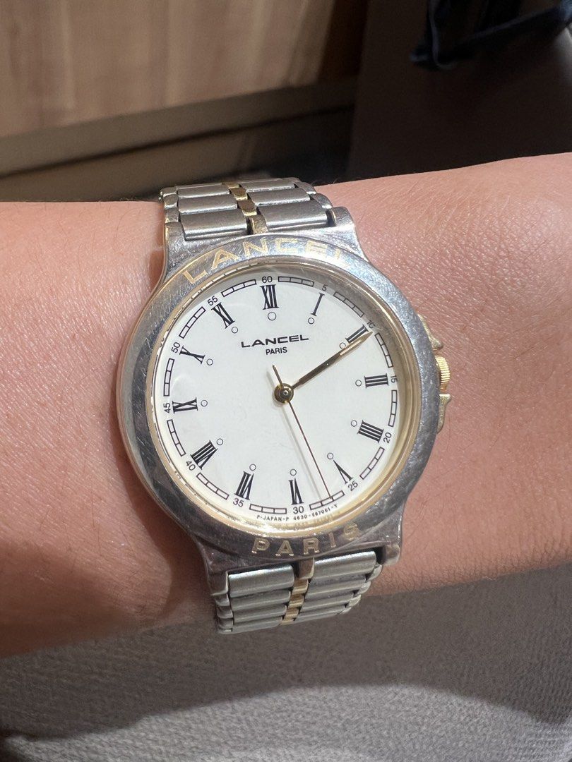 Vintage Lancel Paris Quartz watch (Category: Women's Watches) located in Las Pinas. Submitted by gaeley (Listing ID 1445658628, Image 1). Description: Japan movement good working condition original bracelet with extra link makinis pa no major issue :) .