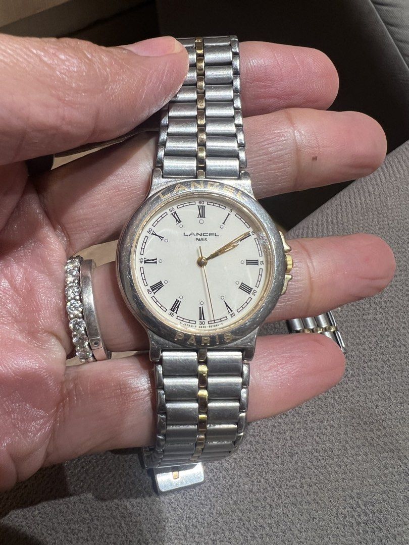 Vintage Lancel Paris Quartz watch (Category: Women's Watches) located in Las Pinas. Submitted by gaeley (Listing ID 1445658628, Image 3). Description: Japan movement good working condition original bracelet with extra link makinis pa no major issue :) .