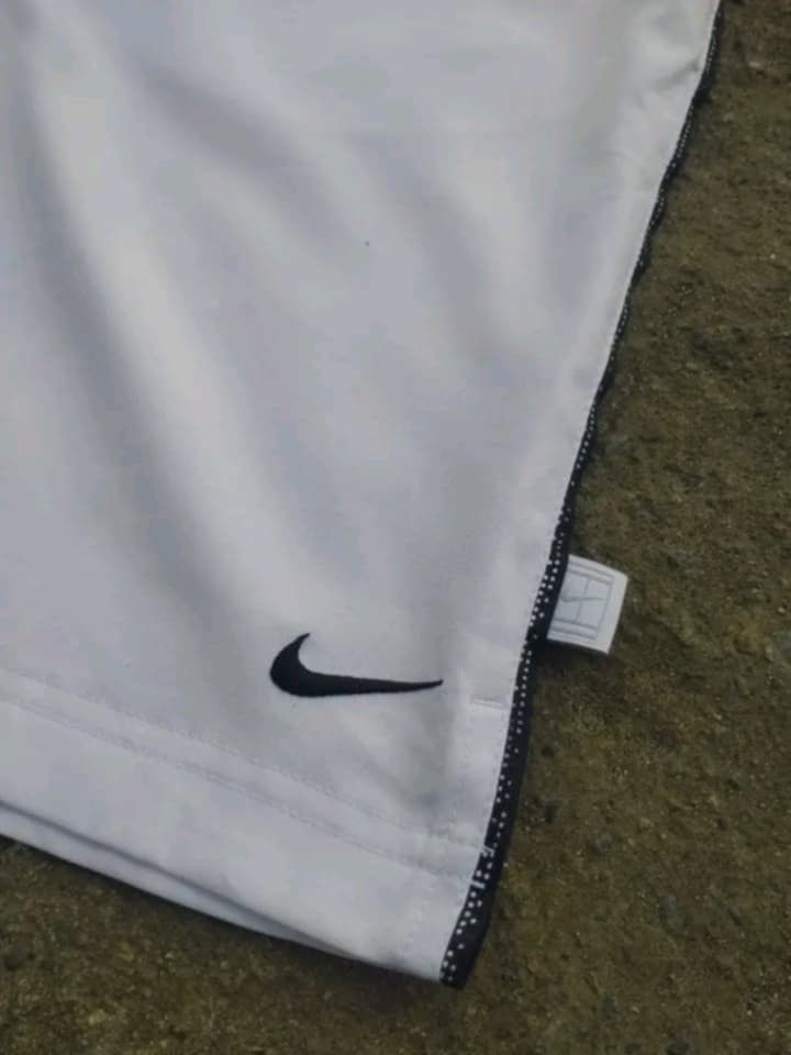Vintage Nike white shorts (Category: Shorts) located in Guiguinto. Submitted by selected_3rp (Listing ID 1445682509, Image 2). Description: vintage Nike white shorts embroidered swoosh size XL no issue pm.