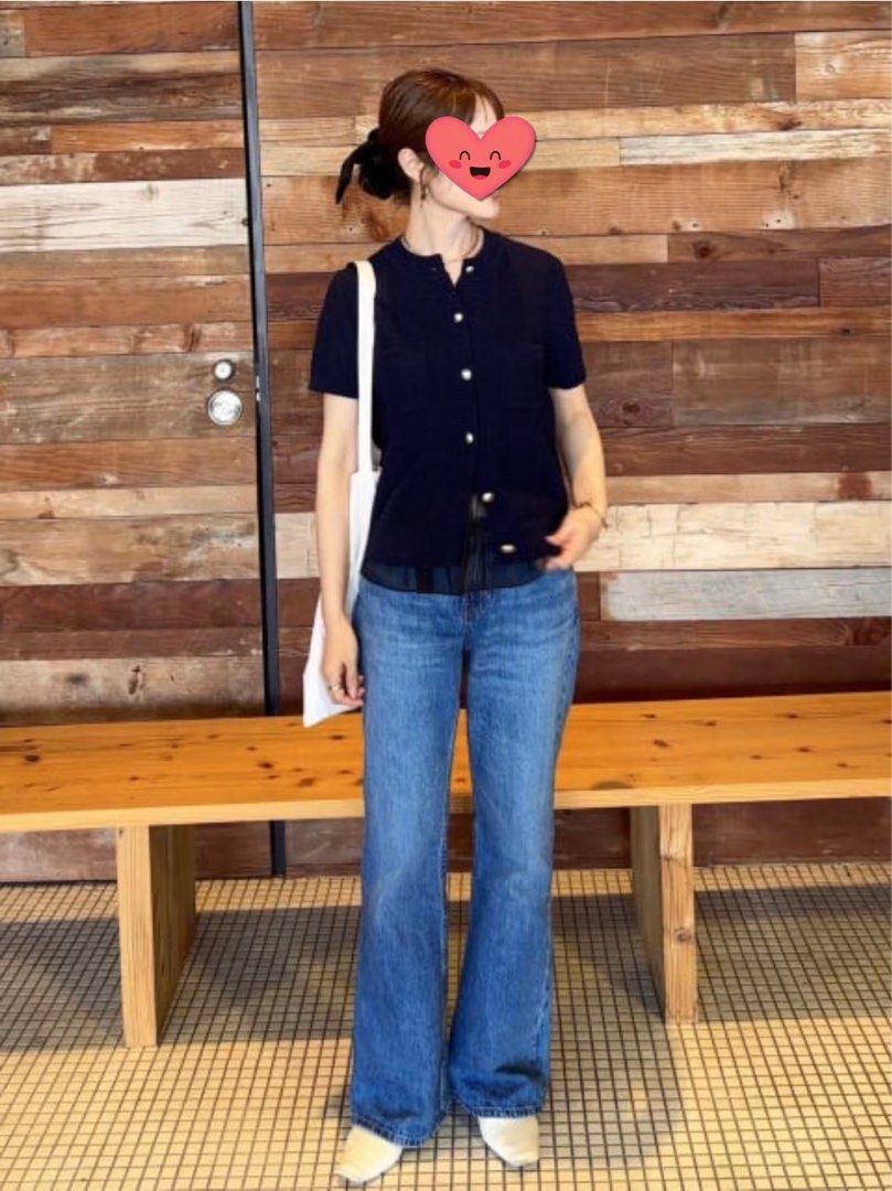 Uniqlo Flare Jeans - Blue (Category: Jeans) located in Rizal. Submitted by newwind.f26b5e (Listing ID 1445689676, Image 3). Description: - Classic wide leg jeans with a stylish flare at the bottom. - Made from comfortable, durable denim material. - Effortlessly dress them up or down for any occasion. - A go-to piece that complements a wide range of outfits. - Size 25, 28, 29.