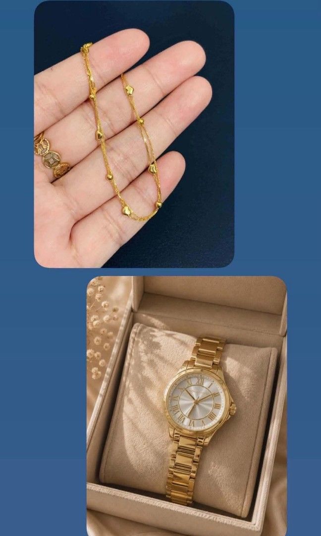 18K Double Heart Bracelet| MK Watch Authentic (Category: Bracelets) located in Caloocan City. Submitted by cheskhaionlinestore2.0 (Listing ID 1445892115, Image 1). Description: .