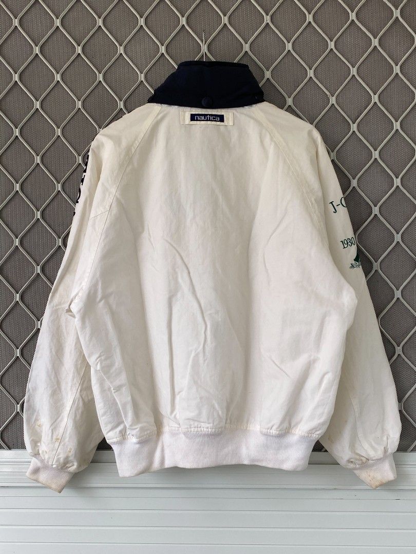 90's Vintage Nautica Sailing Jacket (Category: Coats, Jackets and Outerwear) located in General Natividad. Submitted by jaygo02 (Listing ID 1445813859, Image 2). Description: fits Boxy XL 25 x 26.5 Color rate: 9/10 Issue/s: Stains & scratch (check the last 5 pictures) can send more pictures of stains upon buyers request 📍Nueva Ecija 📌washed 📌color may vary due to lighting 📌shipping via jnt express.