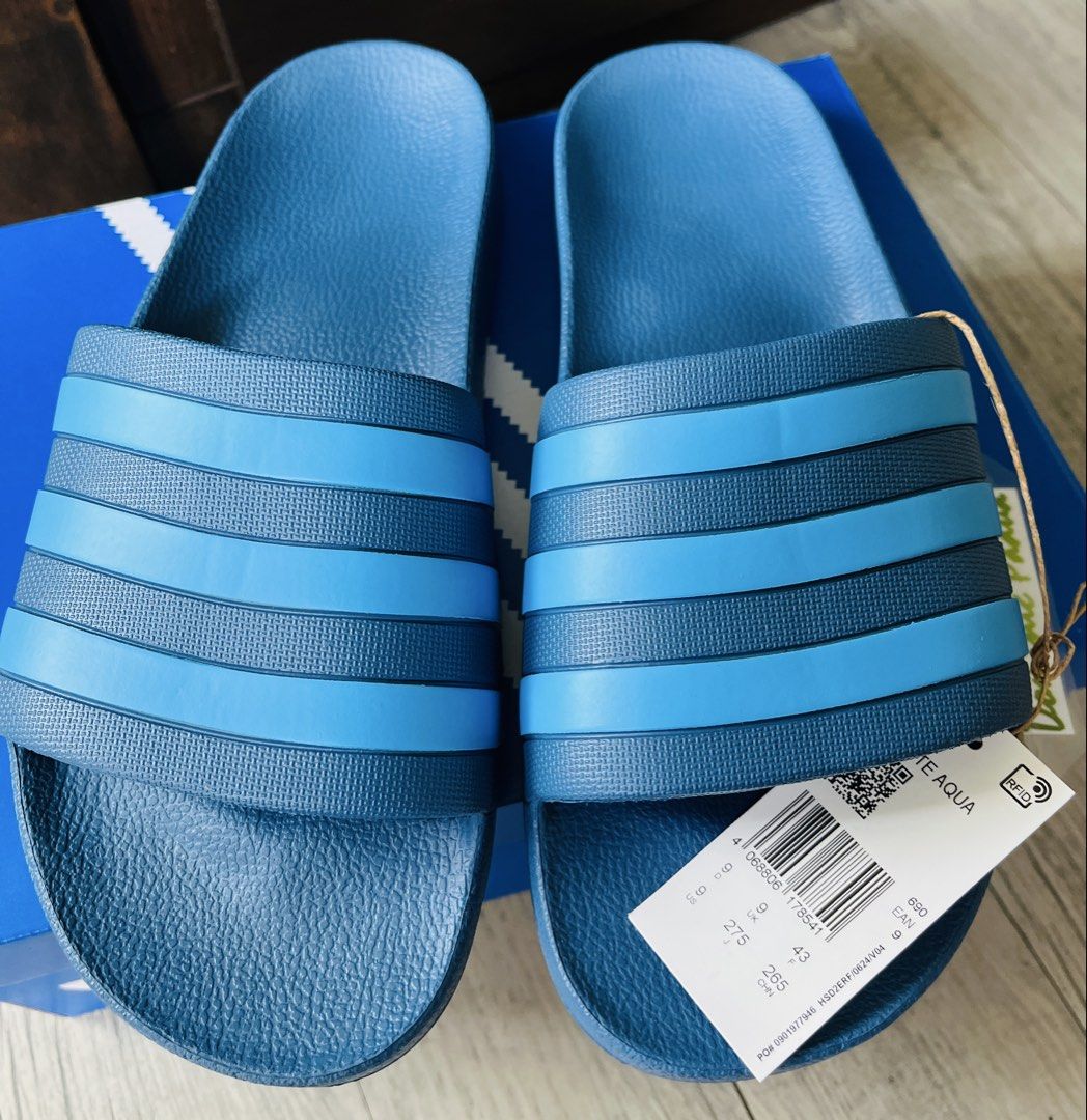 Adidas Adilette Aqua (Category: Slippers & Slides) located in Paranaque City. Submitted by amazondrake (Listing ID 1445809707, Image 1). Description: Adidas Adilette Aqua — ₱ 1,500 below SRP size : 9US/9UK ** ONHAND **BNEW.