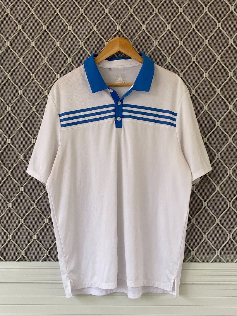 Adidas Polo Shirt (Category: Activewear) located in General Natividad. Submitted by jaygo02 (Listing ID 1445810717, Image 1). Description: fits L 22 x 30 Color rate: 9.5/10 Issue/s: Dot stains (check the last 2 pictures) 📍Nueva Ecija 📌washed 📌color may vary due to lighting 📌shipping via jnt express.