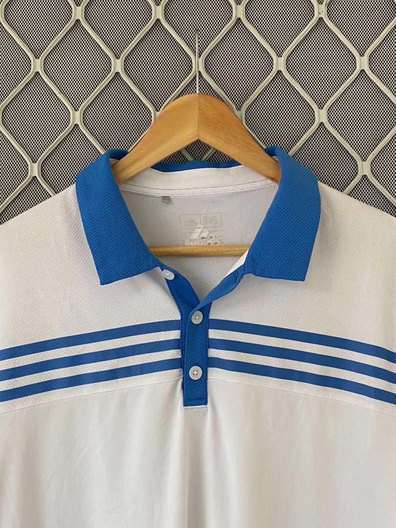 Adidas Polo Shirt (Category: Activewear) located in General Natividad. Submitted by jaygo02 (Listing ID 1445810717, Image 3). Description: fits L 22 x 30 Color rate: 9.5/10 Issue/s: Dot stains (check the last 2 pictures) 📍Nueva Ecija 📌washed 📌color may vary due to lighting 📌shipping via jnt express.
